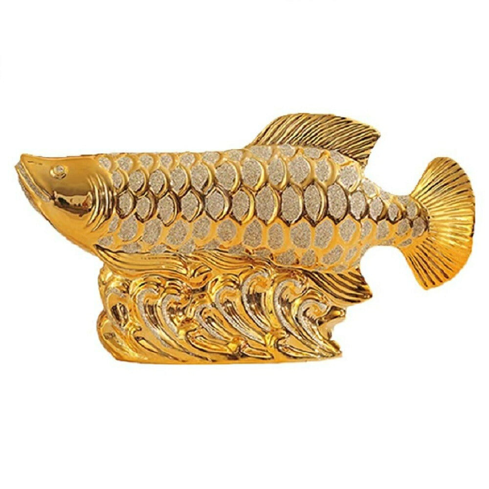 置物 アロワナ 招財龍魚 (しょうざいりゅうぎょ) 招財 風水アイテム 金運アップ シトリン 財運 金運 健康 仕事 家庭 華やか 商売繁盛 幸運 開運 富 天然石 スピリチュアル インテリア パワーストーン 超特大 プレゼント 経営者 玄関 風水