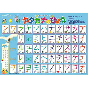 【送料無料】KUMON くもん おふろでレッスン カタカナのひょう OL-50 2歳~