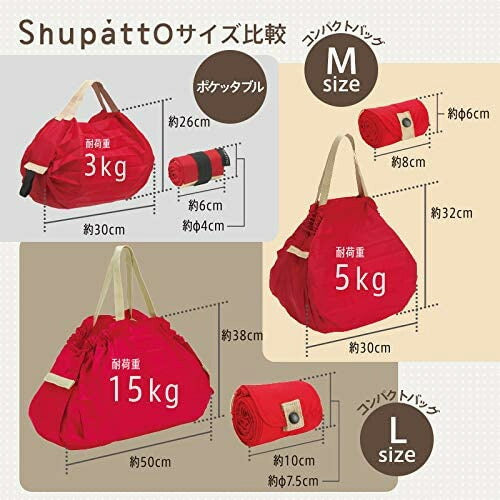 【送料無料】ShuPatto シュパット コンパクトバッグ L ネイビー
