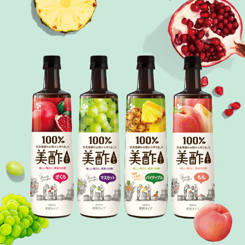 【超シェア買い祭】【公式】美酢(ミチョ)希釈タイプ4本セット(ざくろ、マスカット、パイナップル、もも)送料無料(一部地域除く)