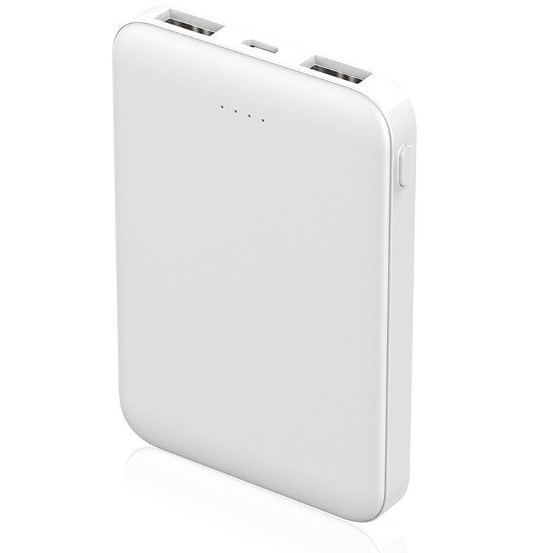 【ベストコレクション】【ホワイト】モバイルバッテリー 6800mAh 大容量 超小型 ミニ型 超薄型 軽量 最小最軽最薄 急速充電 USB2ポート 楽々収納 携帯充電器 コンパクト スマホ充電器 PL保険
