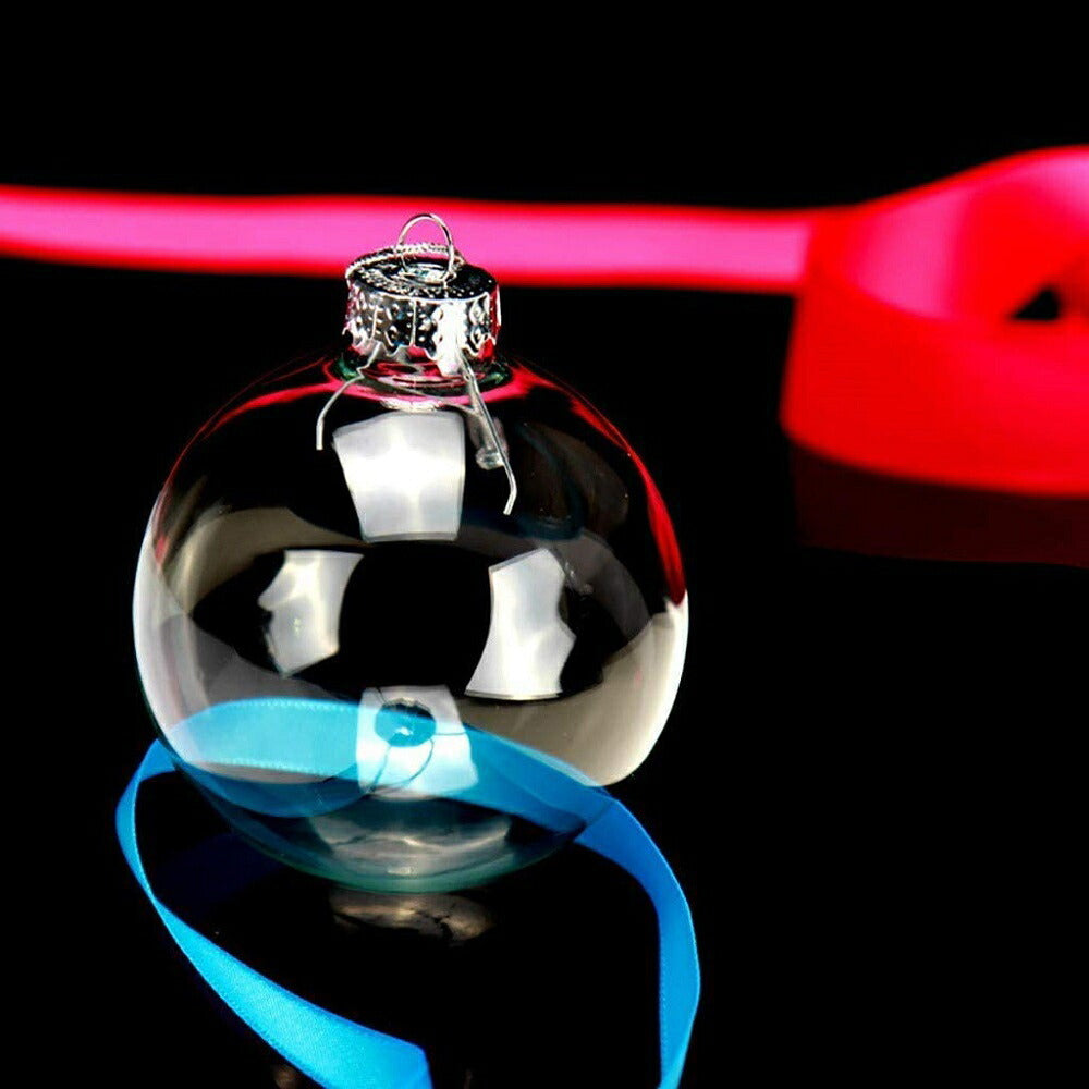 透明 プラスチック【6個セット】 クリスマス オーナメント 豪華セット クリスマスツリー 飾り付け 飾り 華やか おしゃれ きれい ボールクリスマス DIY デコレーション クリスマスパーティー グッズ ボール パーティーグッズ 装飾
