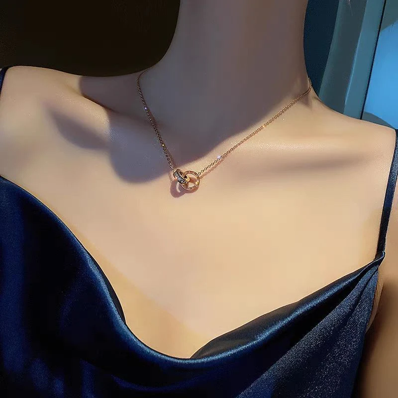 開店記念SALE ピンクゴールド ローマ字 ネックレス K18GP 高級感 上品 ステンレス サージカルステンレス 18金仕上げ アレルギー対策 錆びにくい かぶれにくい 変色しない