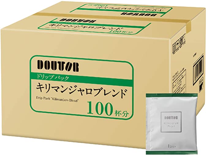 ドトールコーヒー ドリップパック キリマンジャロブレンド100P×2箱
