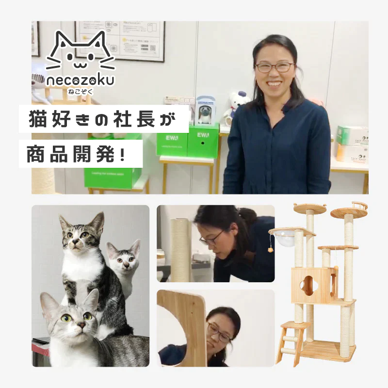 ねこぞくポルカ キャットタワー 185-Y2