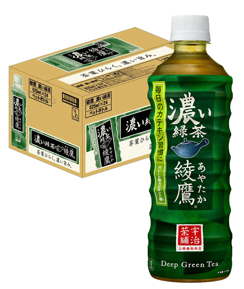 【送料無料】 コカ コーラ 綾鷹 濃い緑茶 525ml×1ケース/24本
