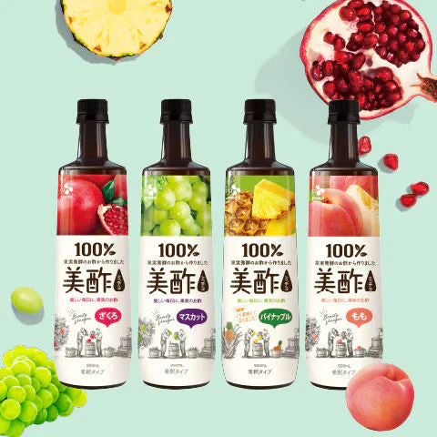 【超シェア買い祭】【公式】美酢(ミチョ)希釈タイプ4本セット(ざくろ、マスカット、パイナップル、もも)送料無料(一部地域除く)
