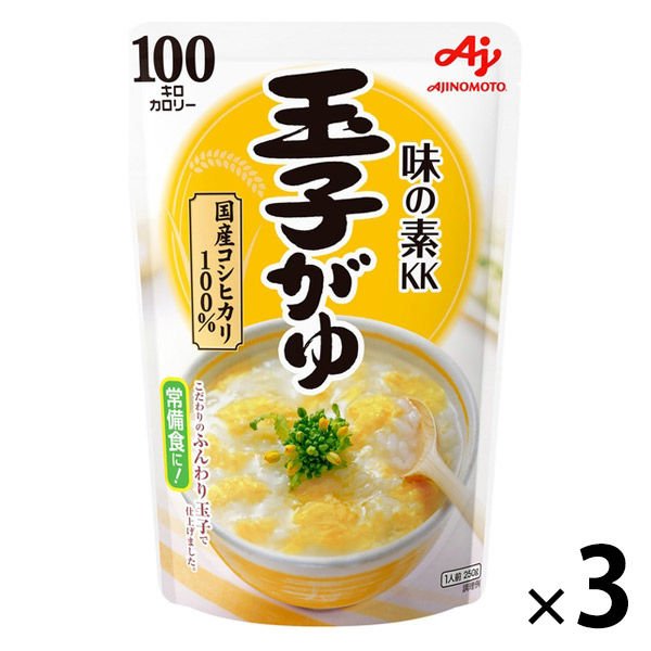 【たっぷり3袋+おまけ付き!】味の素 玉子がゆ 250g×3食 粥