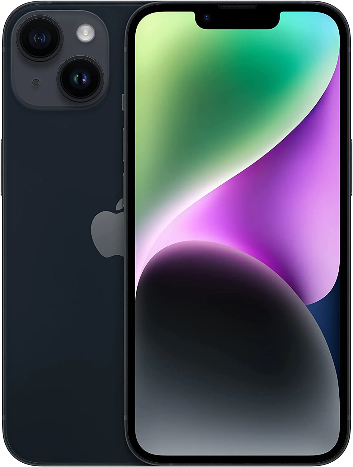 ★Appleストア版 国内正規SIMフリー iPhone14 128GB ミッドナイト MPUD3J/A A2881 新品未開封 ♪ガラスフィルムと透明ケースプレゼント
