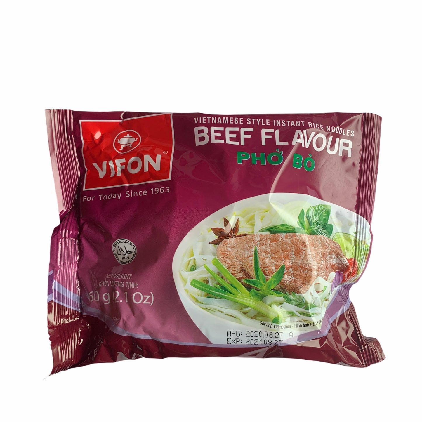 VIFON ベトナム インスタントフォー 牛肉風味 60g 5袋入り VIFON Pho Bo 60g 5 goi