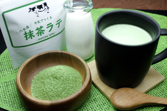牛乳で作る 八女産抹茶ラテ100g ×3本