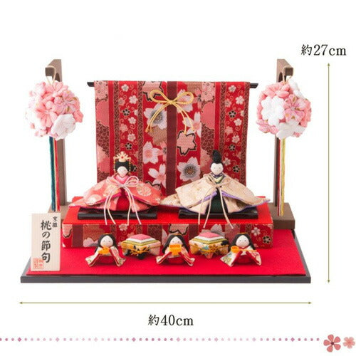 【送料無料】リュウコドウ 龍虎堂 花玉段雛飾り 001-0760 雛人形 ひな祭り 桃の節句