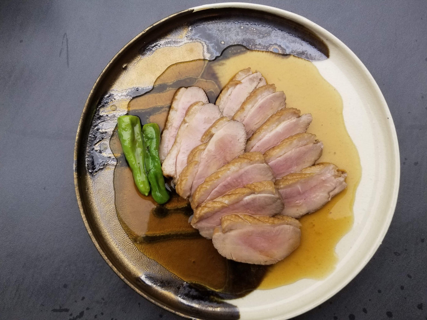 和紅茶かおる鴨の蒸しロース