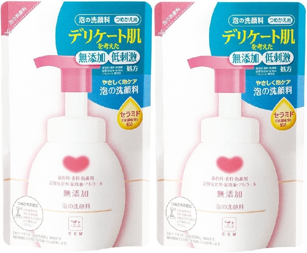 入荷後発送 カウブランド 無添加 泡の洗顔料 つめかえ用 180ml×2個