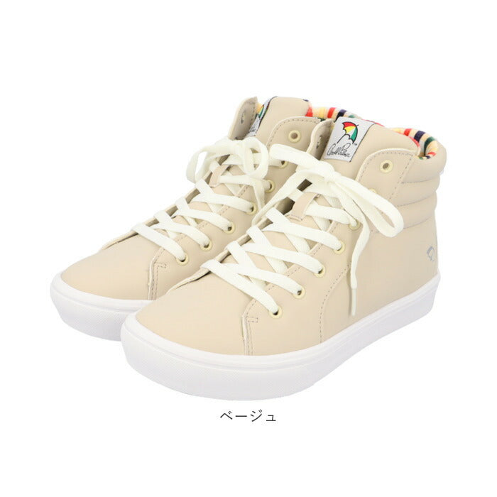 【ホワイト・24.5cm】 arnold palmer アーノルドパーマー スニーカー レディース 通販 ハイカット レインシューズ レインスニーカー 防水 撥水 防臭 抗菌 防滑 シンプル 疲れにくい 痛くない 履きやすい 秋冬