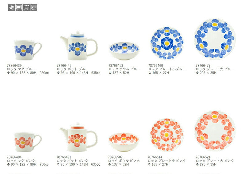 Lotta-ロッタ- プレート小 ブルー Φ 165 × 27H 丸皿 ケーキ皿 取り分け皿 取り皿 花 flower フラワー 電子レンジOK 食洗機OK 華 食器 SNS映え インスタ映え 国産 美濃焼 日本製 おしゃれ 陶器のふる里 trysケ