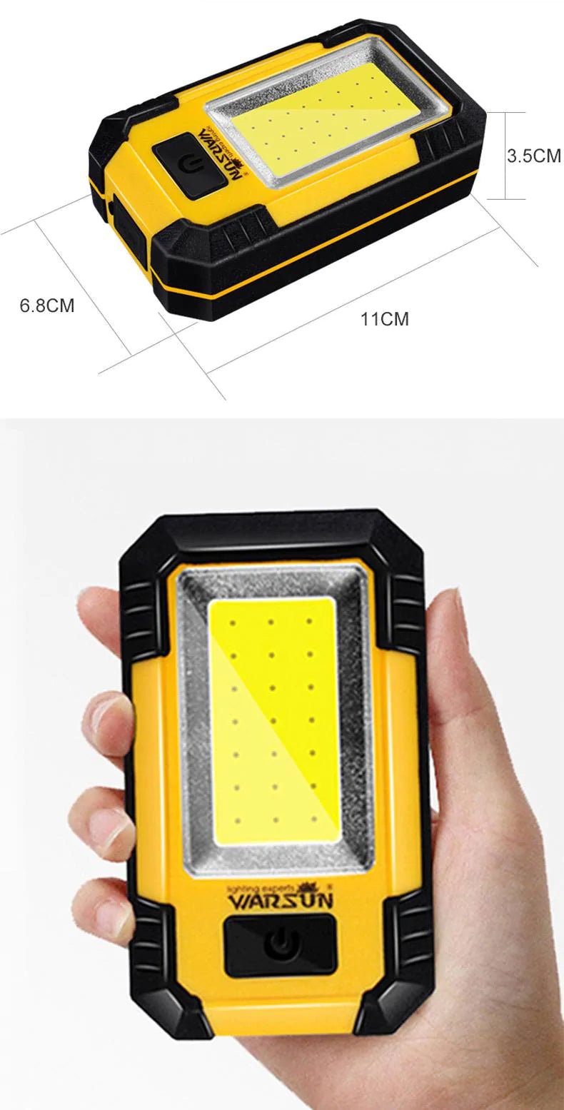 30W LED作業灯 ランタン ワークライト アウトドア キャンプ COB USB 充電式 マグネット 投光器 非常時 防災 停電 自動車整備 夜間作業 ハンディライト コンパクト
