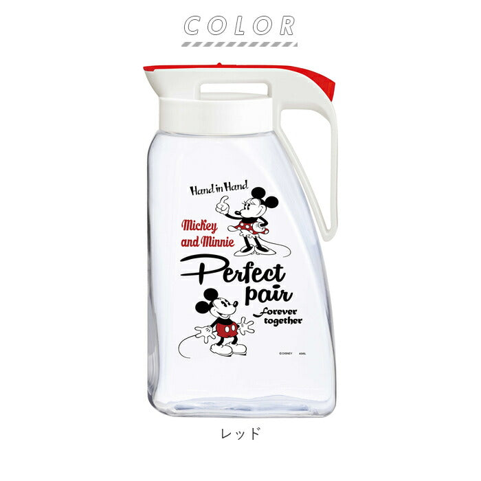 【レッド】 冷水筒 ピッチャー 通販 大容量 3.1L 約 3l 耐熱 横置き ディズニー 冷水ポット おしゃれ ドリンクビオ DRINK VIO 麦茶ポット ディズニー 洗いやすい 水差し スリム アスベル ASVEL 3100C