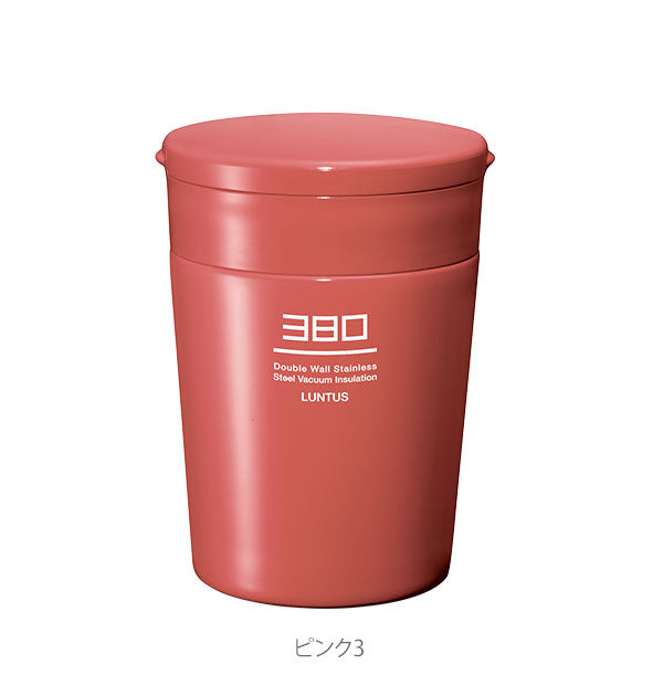 【ピンク3・as3216】 スープジャー 380 通販 保温弁当箱 スープボトル 380ml かわいい レディース 女性 保温 保冷 スープポット ランチジャー フードポット ランチボックス LUNTUS ランタス ステンレス