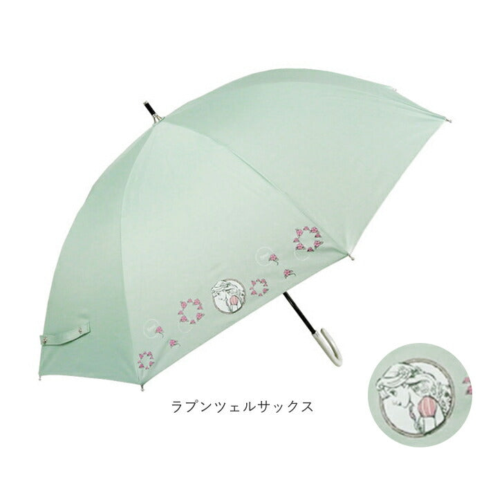 【スヌーピー紺・長傘47cm】 傘 レディース ブランド 長傘 通販 晴雨兼用傘 約 50cm 47cm アテイン おしゃれ 日傘 手開き 耐風傘 強風 グラスファイバー骨 キャラクター グッズ ミッキー プーさん スヌーピー