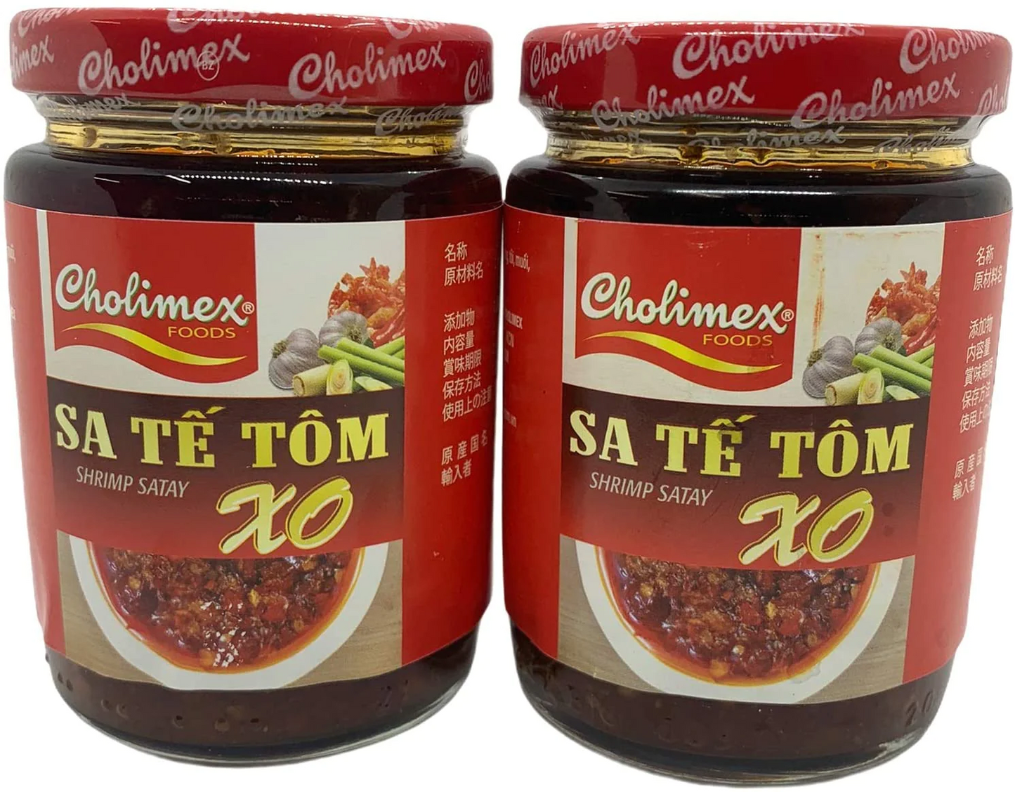 チョリメックス ベトナムラー油エビサテ 170g 2瓶 SATE TOM XO Cholimex 170g 2 hu