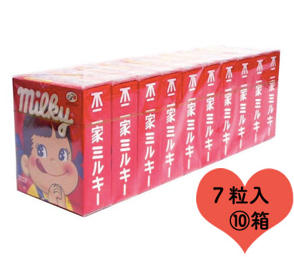 7粒入り 10箱 セット 不二家 ミルキー(箱)