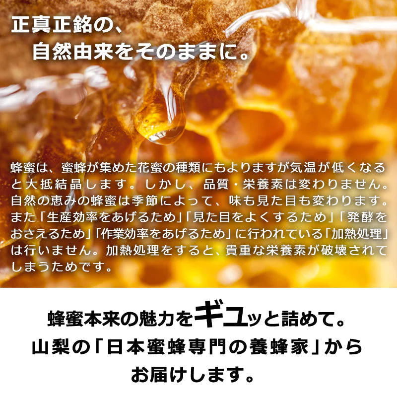 【産地直送】日本ミツバチの蜂蜜 200g