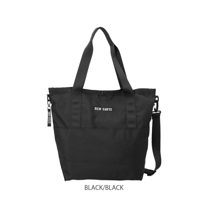 【BLACK/PURPLE・BDW-8067】 通販 ベンデイビス ショルダーバッグ メンズ レディース 斜めがけ 大人 2way トートバッグ おしゃれ シンプル リップストップ 丈夫 A4 ブランド BEN DAVIS TRAVEL TOTE L トラベルトート