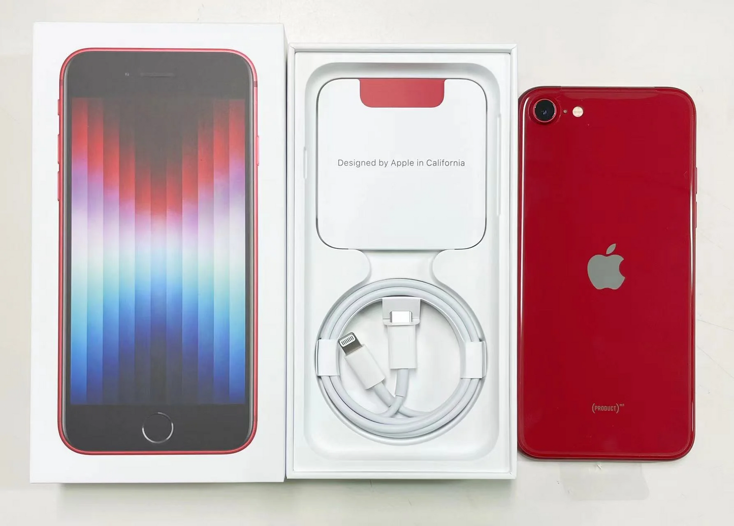 「未使用品」SIMフリー iPhone SE(第3世代)128GB Red MMYH3J/A アイフォン se3 本体