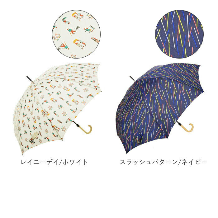 【バイカラー/サックスブルー・長傘】 晴雨兼用 長傘 オシャレ 通販 ジャンプ傘 おしゃれ 晴雨兼用傘 レディース メンズ UVカット 軽量 軽い 丈夫 グラスファイバー骨 通勤 通学 バイカラー 切り替え ユニセックス 63cm 8本骨