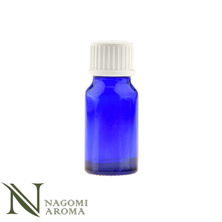 遮光ビン 10ml(ブルー) 白キャップ&ヴァーティカルドロッパー 【 遮光瓶 ガラス瓶 薬瓶 調合 保存 アロマオイル エッセンシャルオイル 精油 キャリアオイル フレグランスオイル 香水 手作り コスメ ハンドメイド 蓋付 コバルト 】