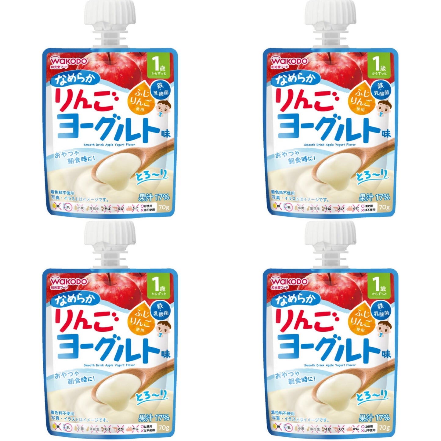 和光堂 1歳からのMYジュレドリンク なめらか りんご ヨーグルト味 70g 4個パック【12ヶ月~】) ※ ジュレ ドリンク