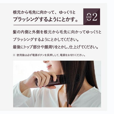 Le ment(ルメント) コードレス ストレートヒートブラシ ブラシ型ヘアアイロン ストレートアイロン MAX200℃ セラミックコーティング 簡単ストレートヘア