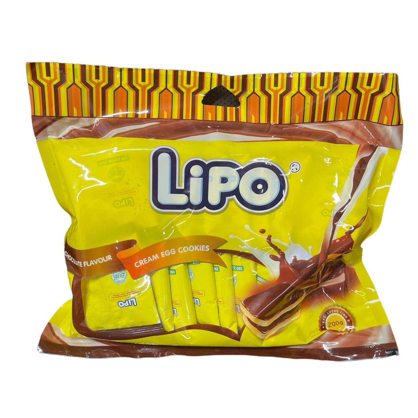 クリームエッグクッキー(チョコレート風味)200g 1袋・LIPO CREAM EGG COOKIES WITH CHOCOLATE FLAVOR 200g 1goi