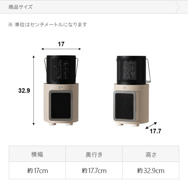 【ブラックフライデー超目玉】(ホワイト)ヒーター セラミックファンヒーター【1年保証】