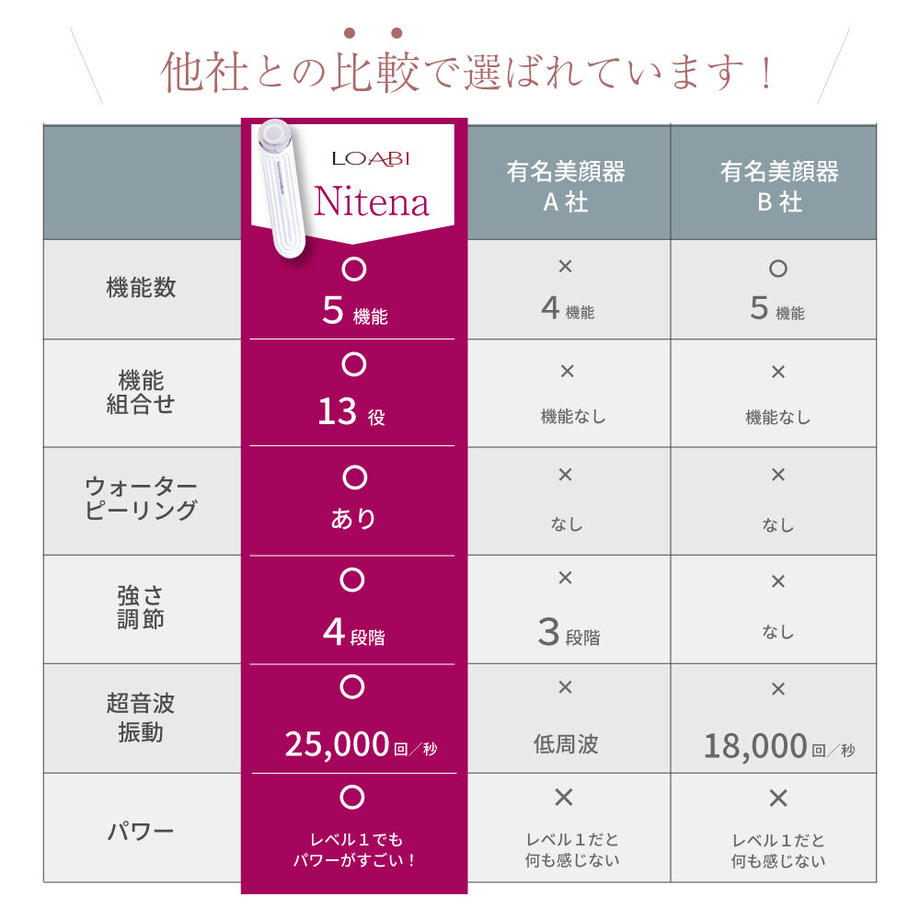 【10人シェア買い企画】Nitena(にてな) 1台13役 ウォーターピーリング&多機能美顔器