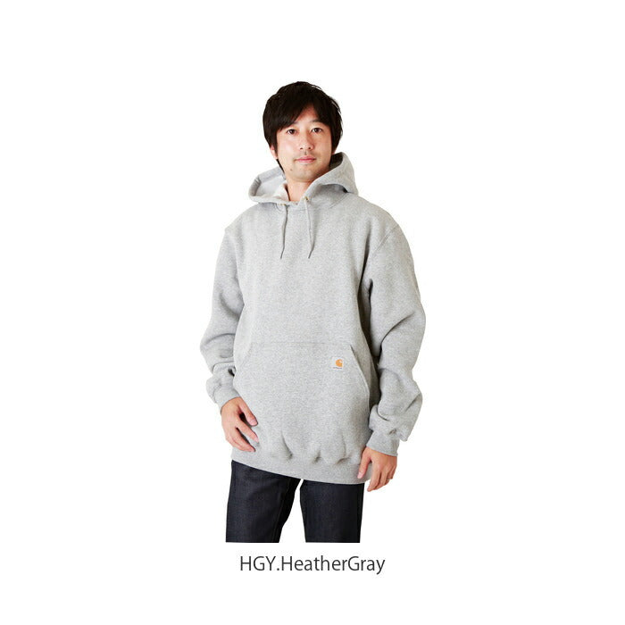 【HGY.HeatherGray・【USサイズ】Lサイズ】 カーハート パーカー 通販 carhartt トレーナー メンズ ブランド おしゃれ 無地 大きいサイズ 裏起毛 レディース 大きめ プルオーバー 長袖 スウェット スエット ロゴ ワンポイント