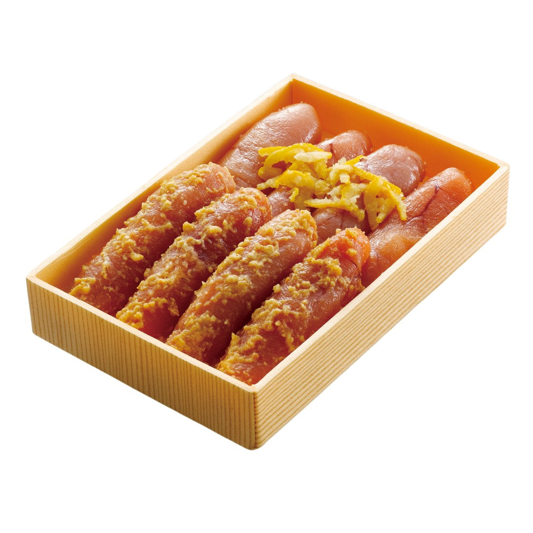 「新宿割烹中嶋」明太子セット (柚子味明太子・味噌漬け明太子 各200g)冷凍 新宿割烹中嶋 割烹 東京 明太子 セット 味噌漬け 柚子味 味噌だれ 真子 成熟卵 たらこ おつまみ お酒の肴 老舗割烹 伝統の味 日本料理 ミシュラン ギフト 人気 おすすめ ランキング ※代引不可