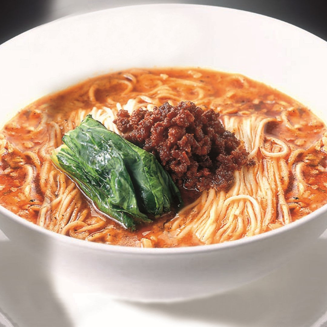 赤坂四川飯店 陳建一監修四川辛口担々麺 生麺 110g×2食入×4箱/計8食(スープ・ごまだれ付) 赤坂四川飯店 陳建一 監修 四川 辛口 担々麺 らーめん 生麺 スープ付 四川ラー油 ごまだれ ダブルスープ仕立て ピリ辛 辛い セット グルメ ギフト 父の日 人気 おすすめ ※代引不可