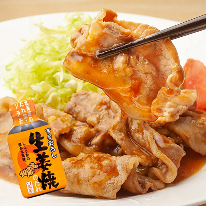 ソラチ すりおろし生姜焼きのたれ 200g 2個セット 送料無料 送料込 北海道 タレ 豚 丼 専用 万能 BBQ 焼肉 簡単 便利 ご家庭で お弁当 人気 お土産 手土産 贈り物 ギフト