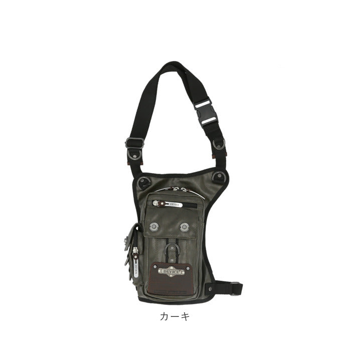 【ブラウン・レッグポーチ】 ウエストバッグ メンズ 通販 2way ウエスチポーチ レッグポーチ レッグバッグ ヒップバッグ ショルダーバッグ 斜めがけバッグ 斜め掛け ミリタリーバッグ ブランド デバイス DEVICE gear