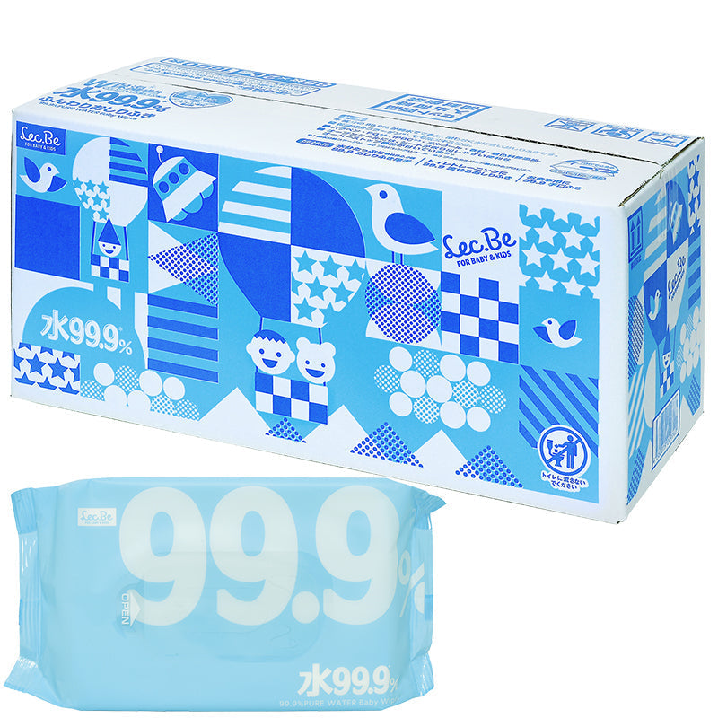 【ブラックフライデー大人数】純水99.9% ベビー用 ふんわり おしりふき 80枚×20個 (1,600枚)【限りなく水に近く肌にやさしい】日本製【最安値に挑戦】