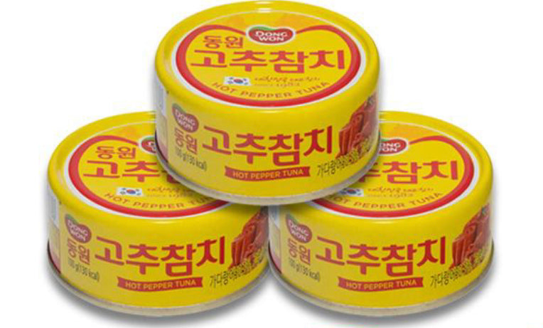 東遠唐辛子ツナ 100g x 3缶 DONGWON TUNA WITH PEPPER 100gx3缶 唐辛子ツナ ツナ ツナ缶