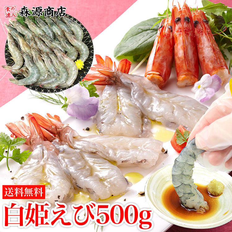 白姫えび500g 冷凍便 送料無料 しらひめ 海老 生食用 刺身 国産 お取り寄せグルメ 食品 ギフト 海鮮