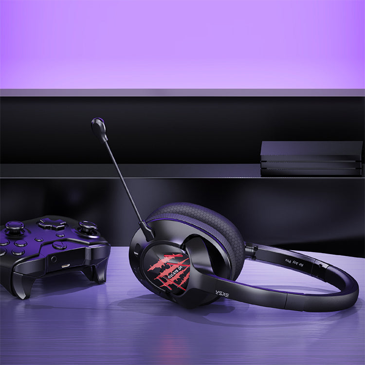 【BLACK×PURPLE】EKSA E3 AIRJOY PRO ゲーミング ヘッドフォン マイク付き eksa-003