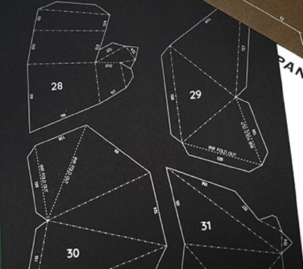 パンダ 手作り ハンティングトロフィー クラフトペーパー パンダ グッズ DIY 3D折り紙 ペーパーアート クラフト 手作りキット 子供 手づくりキット 壁掛け おうち時間 壁飾り インテリア おしゃれ 知育 室内遊び モダン アニマル オブジェ 剥製風 工作 自由研究 キット