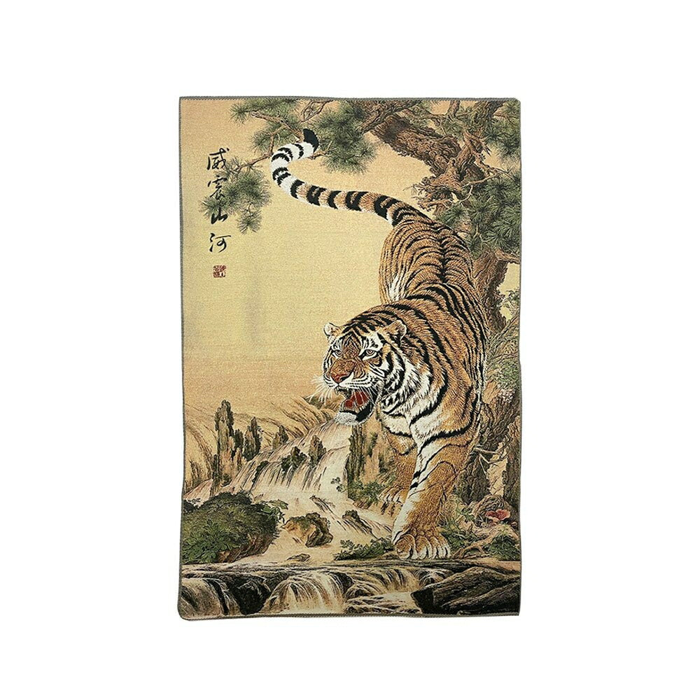 風水 虎 トラ Tiger 寅 タペストリー 刺繍 絵 玄関 絵 虎の飾り 壁