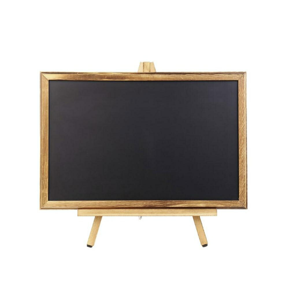 黒板 木製 ボード 45×30 スタンド付き メモ 板 掲示板 学校 オフィス 会議室 事務所 ミーティング おしゃれ 法人 パネル すぐに使える 会議 プレゼン テレワーク 会社 飲食店 メニュー表 塾講師 家庭教師 まとめ ビジネス 看板
