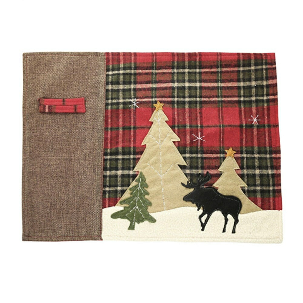 クリスマス トナカイ ランチョンマット サンタ クリスマスカラー ディナー 食事 ランチ テーブル デコレーション クリスマスツリー ツリー 誕生日 飾り付け 盛り付け 室内 装飾 メリークリスマス クリスマス用品 可愛い