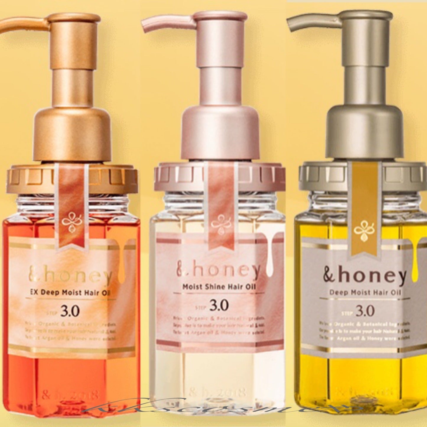 honey(アンドハニー) ヘアオイル3.0/100ml/3タイプ選べる各1本